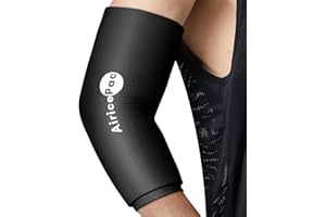 AiricePac Elbow Ice Pack Wrap, Tennis Golfers Sleeve For Arm and Calf Injuries Reusable, Cold Compression for Pain Relief
