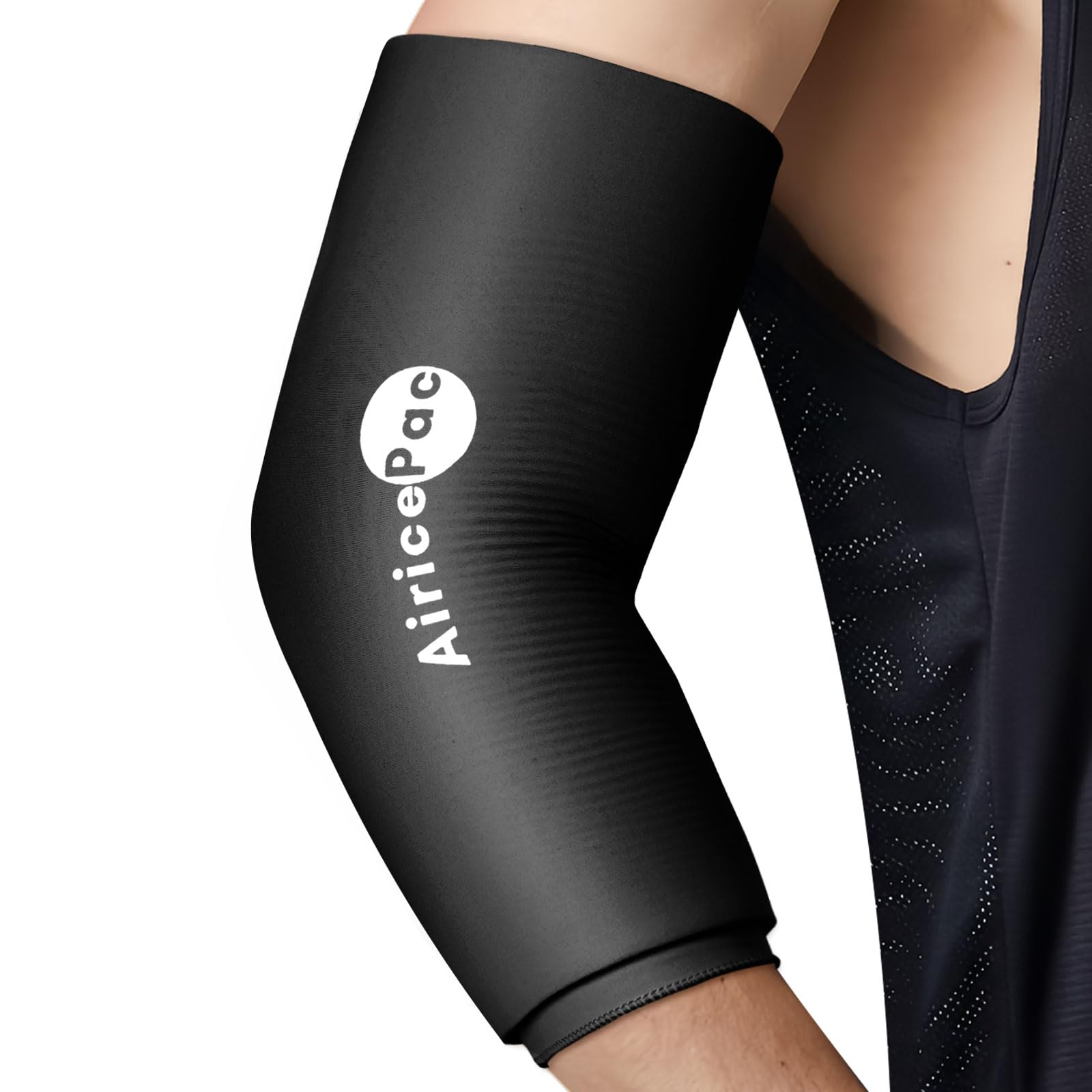 Photo 1 of AiricePac Elbow Ice Pack for Tendonitis and Ice Pack Wrap Sleeve for Tennis Elbow & Golfers Arm Ice Pack for Injuries Reusable Calf Cold Compression for Pain Relief