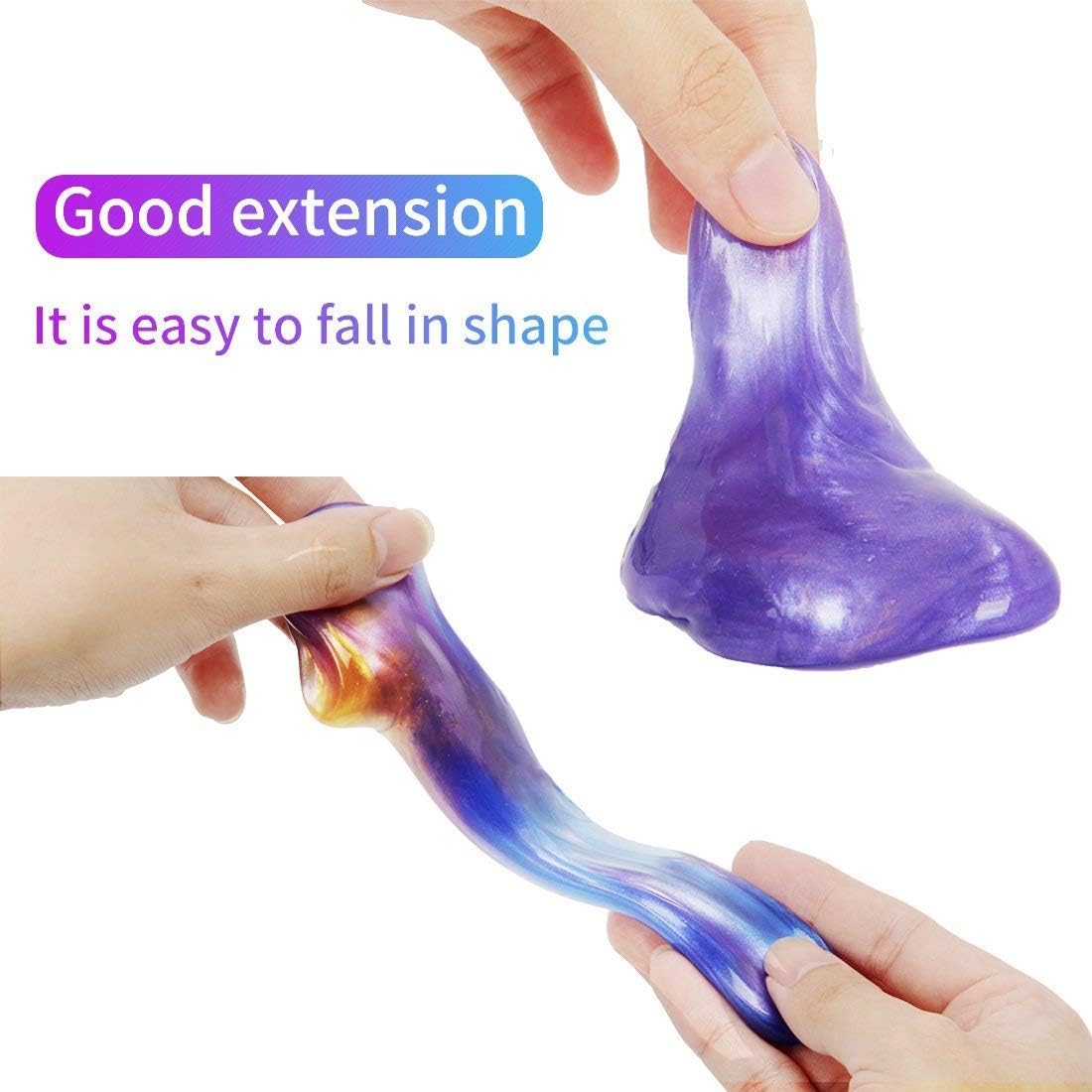 Egg Slime, Slime Galaxy Slime Putty, BESTZY Fluffy Slime Egg Kits