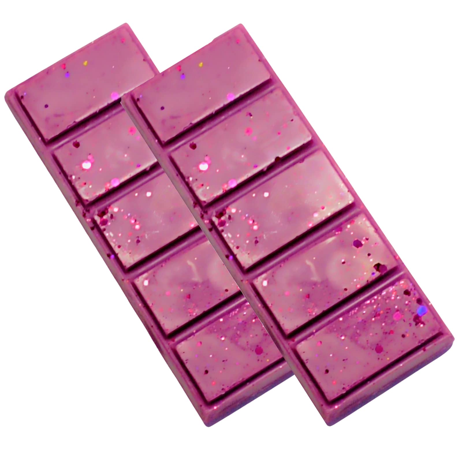 Auronna Wax Melts Bar Scented - Natural Handmade Soy Snap Bar - Highly Concentrate - Made in UK - Up to 80 Hours of Fragrance Cast (Raspberry, 2 Pack)