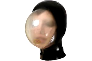 Latex Mask Hood Seamless Breath Control Breath Play Suffocating Gummy Cosplay