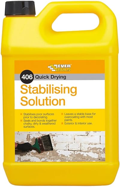 Everbuild 406 Quick Drying Stabilising Solution Clear 5 Litre Sika