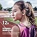 TaoTroncis Bluetooth Headphones, Wireless Earphones for Running (12 Hour Music Playtimes, Soft Silicon Earhooks, Inner Nano-Coating Sweat-Proof)