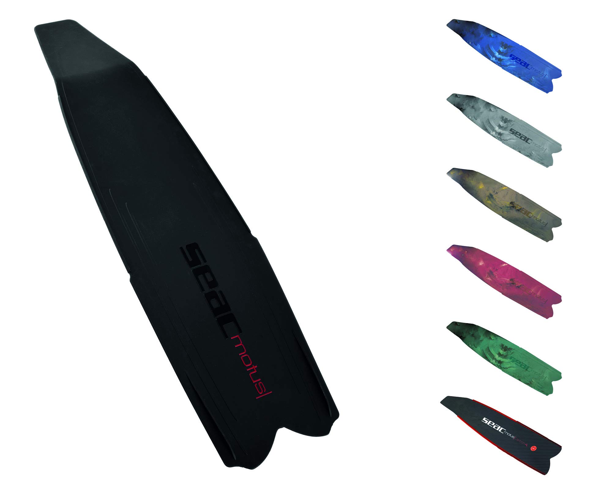 SEAC Unisex's Motus Single Fin Blade, Ultra Light, High Performance, Black, standard