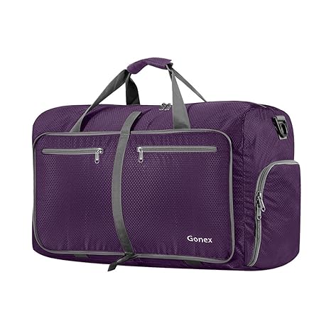 Gonex Leichter Faltbare Reise-Gepäck 40/60/ 80/100/ 150L Duffel Taschen Übernachtung Taschen/Sporttasche für Reisen Sport Gym