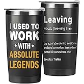Coworker Leaving Gifts, Funny Leaving Noun Insulated Tumbler, Farewell Gifts for Coworkers, 20 Oz Stainless Steel Coffee Mug, Going Away Gifts for Coworkers Manager, Thermal Cup Thermos Water Glasses