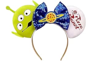 Atvscay Mouse Ears Headband Classic Sequin Ears Headband Girls Costume Hair Accessories For Women