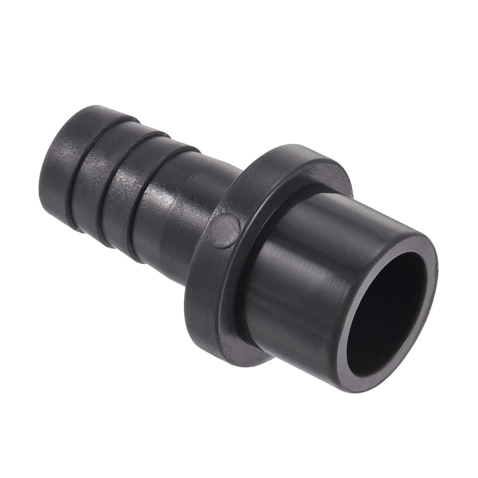 M METERXITY 1 Pack PVC Pipe Fitting - Water Tube Connector, 14mm Barb Straight Pipe Joint, Apply to Outdoor/Garden/Pool (OD 20mm, Black)