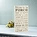 Welcome to Our Porch Wooden 15 x 8 inch Wall Sign
