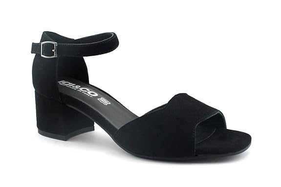 IGI & CO 3185255 Black Damen Schuhe Sandalen Wildlederarmband