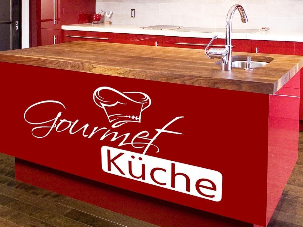 Grazdesign Wanddeko Ideen Gourmet Kuche Wandgestaltung Kuche Kochmutze Wandtattoo Kuchenspruch 96x50cm 031 Rot Amazon De Kuche Haushalt