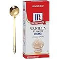 Clear Vanilla Flavor, 2 Fl Oz, Bundle With Moofin Golden Ss Spoon, Vanilla Essence For Baking, Maintains Color, Transparent Q