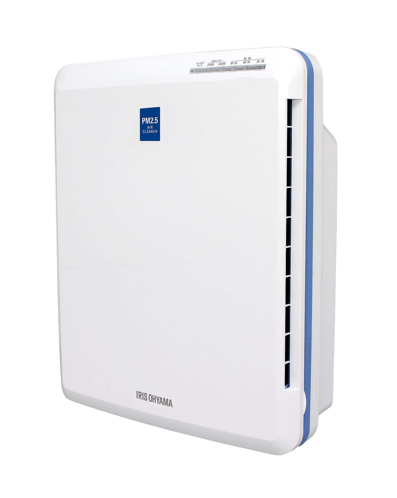 アイリスオーヤマ 空気清浄機 14畳 消臭 除菌 脱臭 ホコリ 花粉 集じん PM2.5 ペット 静音 省エネ 軽量 タバコ アレルギー対策 コンパクト おやすみモード チャイルドロック付 切りタイマー付 節電 PMAC-100商品画像