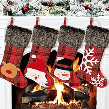 Aitbay Christmas Stockings, 4 Pack 18