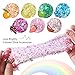 Slime Supplies Kit, 72 Pack Slime Stuff Charms Include Floam Balls, Glitter, Cake Flower Fruit Slices, Fishbowl Beads, Shell, Slime Accessories for DIY Slime Making, Slime Party Decoration