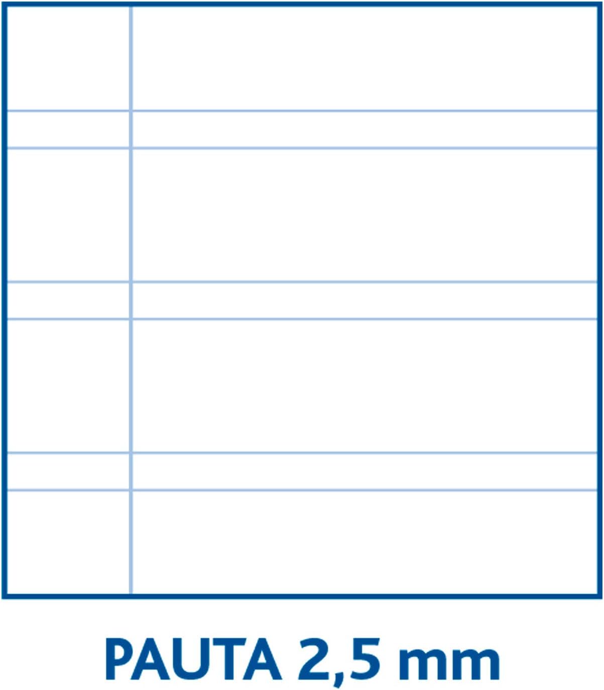 Unipapel 98440296 Pack of 10 Spiral Notebooks, Ruled Paper, 2.5 mm, Centaurus 01 Soft Cover, Foolscap Size, 80 Sheets, 60 g - Image 3