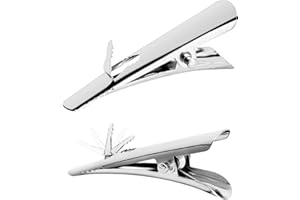 YCHELHR 48Pcs Metal Clips, Small Roach Clips for Christmas Flowers Decorations Tree, Christmas Ornaments Clips Accessories, 4.5cm/1.7inch Spring Clips for Artificial Flower DIY Card Photo Memo Clip