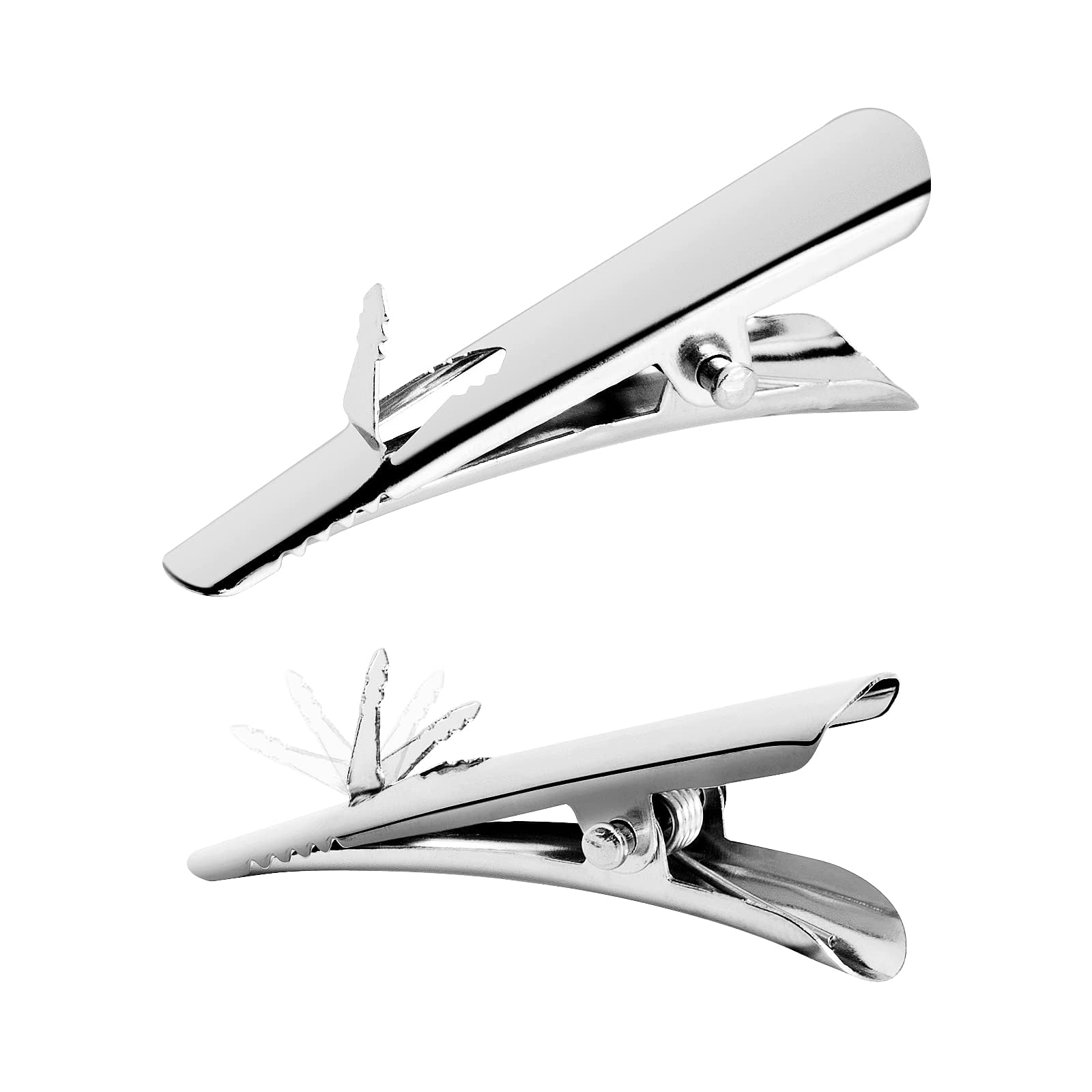 Ychelhr 48Pcs Metal Clips for Christmas Tree Decorations, Ornaments, Flowers - 4.5cm/1.7inch Spring Clips for Artificial Flower, DIY Card, Photo Memo