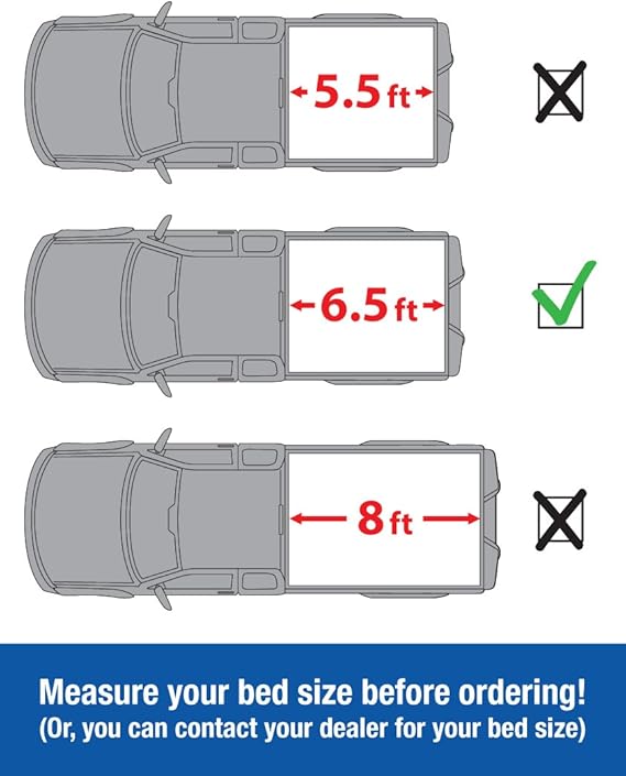 Tyger Auto Tg Bc1f9030 Topro Roll Lock Truck Bed Tonneau Cover 2015 2018 Ford F 150 Styleside 6 5 Bed