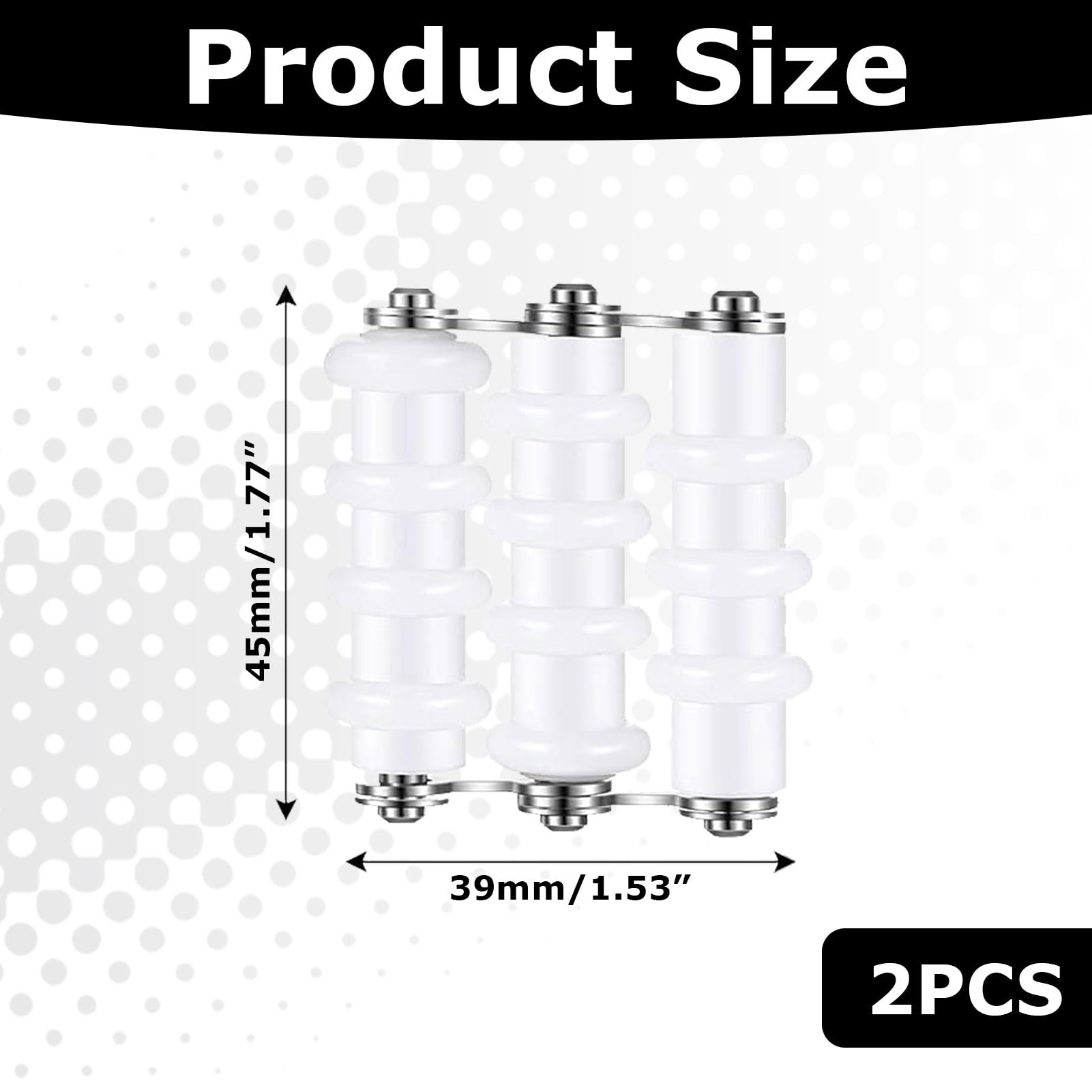 Wire Straightener,Wire Wrapping Tools,Straightening Tool,Stainless Steel for Jewelry Making,Artistic for Jewelry Making 3 Rollers, White