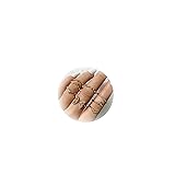 HUASAI Gold Stackable Rings for Women Trendy