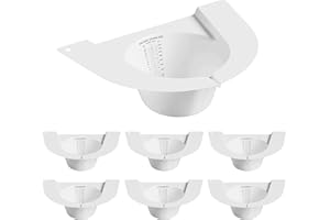 AYMSO Graduated Specimen Collector Pans, Urine Collection Hat for Toilets and Commodes 27oz/800cc, Universal Urine Pee Stool Sample Collection for Women and Elderly, 6 Pack