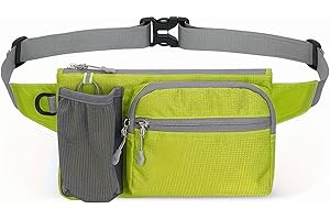 Outdoor Sports Waist Bag Water Bottle Belt Pack for Hiking, Running & Daily Casual Use - GREEN