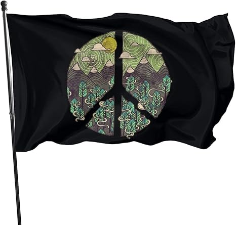 Amazon.com : Nature Peace Sign Garden Flag Banner Flag for Inside