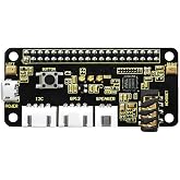 KEYESTUDIO ReSpeaker 2-Mic Pi HAT V1.0 for Raspberry Pi 4/4B, Raspberry Pi 3 3B+/2 2B