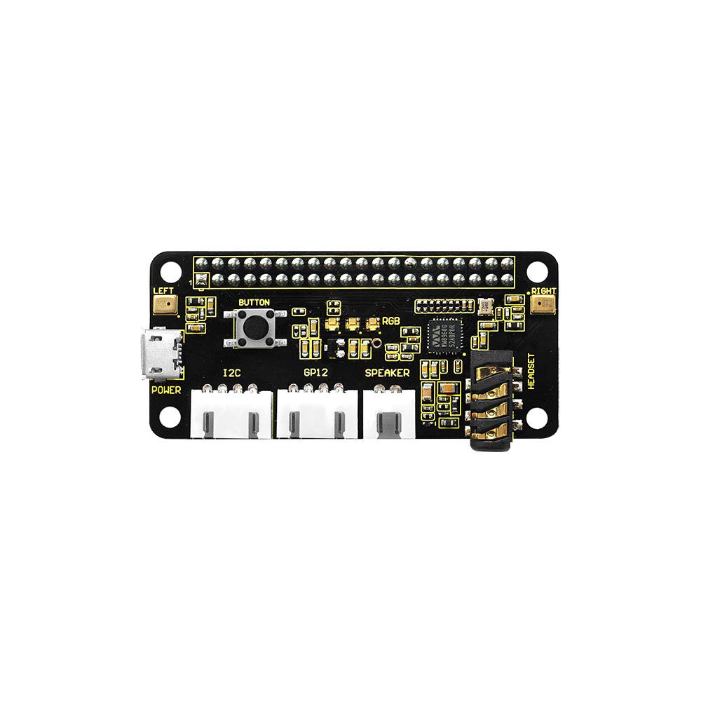 Photo 1 of KEYESTUDIO ReSpeaker 2-Mic Pi HAT V1.0 for Raspberry Pi 4/4B, Raspberry Pi 3 3B+/2 2B