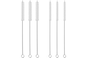 Straw Cleaner Brush Long 8 Inch,Straws Brush Bristles Diameter have 2 Size(8+10mm), Straw Cleaning Brush with Stainless Steel