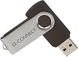 Q-Connect 4GB USB 2.0 Memory Stick Flash Drive Silver Black Compact view 2