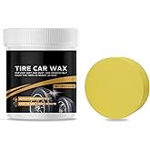 Enhanced Long-Lasting Black Tire Shine Wax & Conditioner – with Applicator, Resists Water & Sun Fading, for Cars, Trucks, Motorcycles 3.53 oz