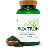 Bioxtron Natural AFA Stem Cell Supplement - Joint Support &amp; Muscle Pain - Immune System Support - Natural Blue Green Algae Spirulina - 120 Caps