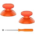 eXtremeRate Replacement Thumbsticks for Xbox Series X & S Controller, Joysticks Repair Kit for Xbox Wireless Controller, Custom Analog Stick Buttons for Xbox One S/X/Elite Controller - Orange