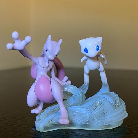 Amazon ポケモン フィギュア ミュウ ミュウツー ザポケモンバトル 立体ポケモン図鑑 ポケットモンスター 台座 フィギュア ドール 通販