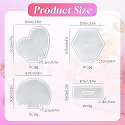 RESIN GO Photo Frame Resin Molds, 3 Set Small Size