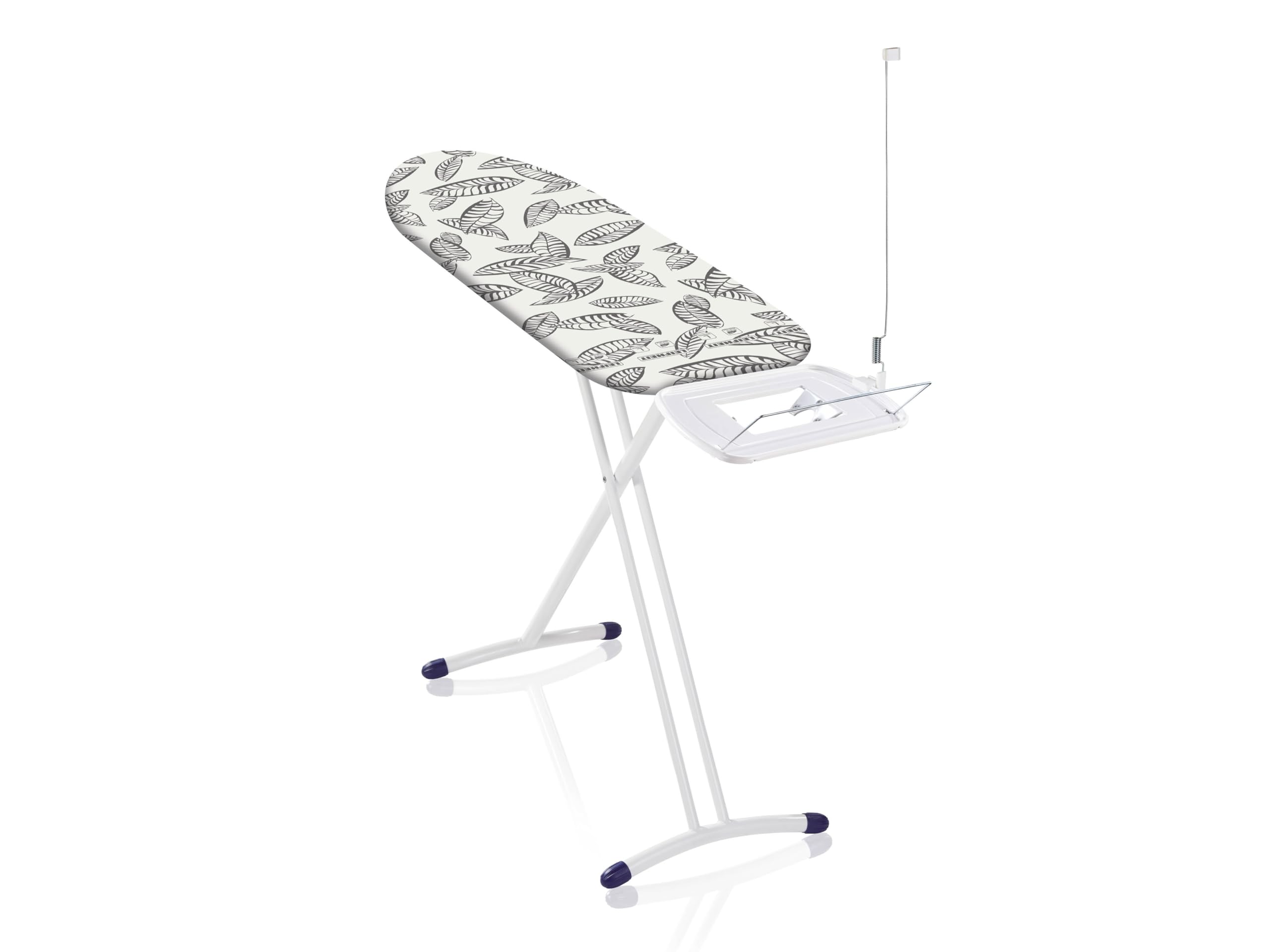 Leifheit Air Board Express L Solid Maxx Deluxe Ironing Board, Extra Large Ironing Board for Steam Generator Irons, Extra Light Ironing Boards and Cover, Surface Size 130 x 45 cm