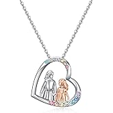 Sisters Gifts from Sister-Heart Sister Necklace for Big Little Sis-Sisters Christmas Birthday Valentines Day Gifts-Bff Friendship Necklaces