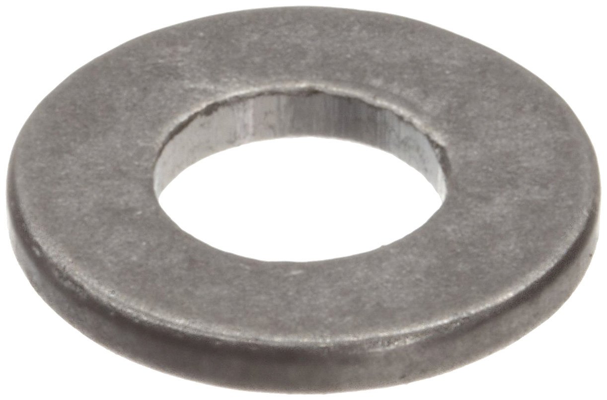 18-8 Stainless Steel Flat Washer, Plain Finish, #10 Hole Size, 13/64" ID, 1/2" OD, 0.04" Nominal Thickness (Pack of 100)