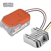 DC 18V to 12V Step Down Converter for Ridgid 18V Battery 10A Max 120W for Ridgid Adapter for Power Wheel Converter with Upgraded Low Voltage Protection for Golf Rc Car Truck Light