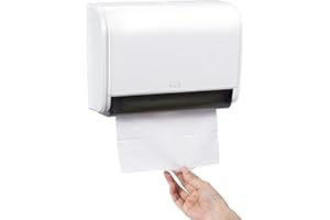 Ailelan Paper Towel Dispenser, Commercial Toilet Tissue Dispensers Wall Mount Paper Towel Holder Multifold/C-Fold Paper Towel Dispenser for Kitchen and Restroom Decor (White)