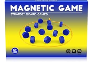 Bameca Magnet Game with String, Magnetic Chess Game for Family & Party & Travel & Camping - Puzzle Strategy Games, 2 Player Games for Kids & Adults