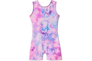 MYQFF Gymnastics Leotards for Girls Toddler Kids Dance Outfits Sparkle Tumbling Biketards Unitard Unicorn Mermaid