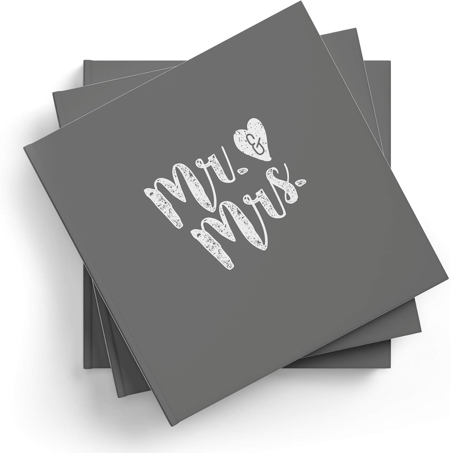 Gastebuch Album Hochzeitsbuch Brautpaar Erinnerung Gaste 120 Seiten Grau Weiss Mit Fadenheftung Mrs Itenga Hochzeit Mr