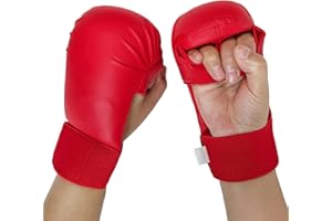 Unisex Karate Gloves Foam Padded Protective Training Kickboxing Suitable for Martial Art Boxing Sparring Karate