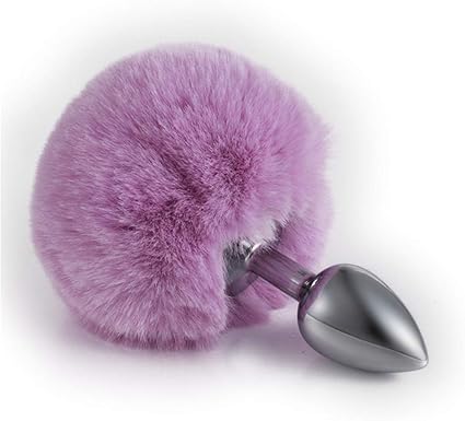 Amazon Com Rabbit Bunny Tail An Al Plug Starter Trainer Medical Grade Stainless Steel Hypoallergenic Anus B Utt Women Men Fetish S E X Toys Purple L Health Personal Care