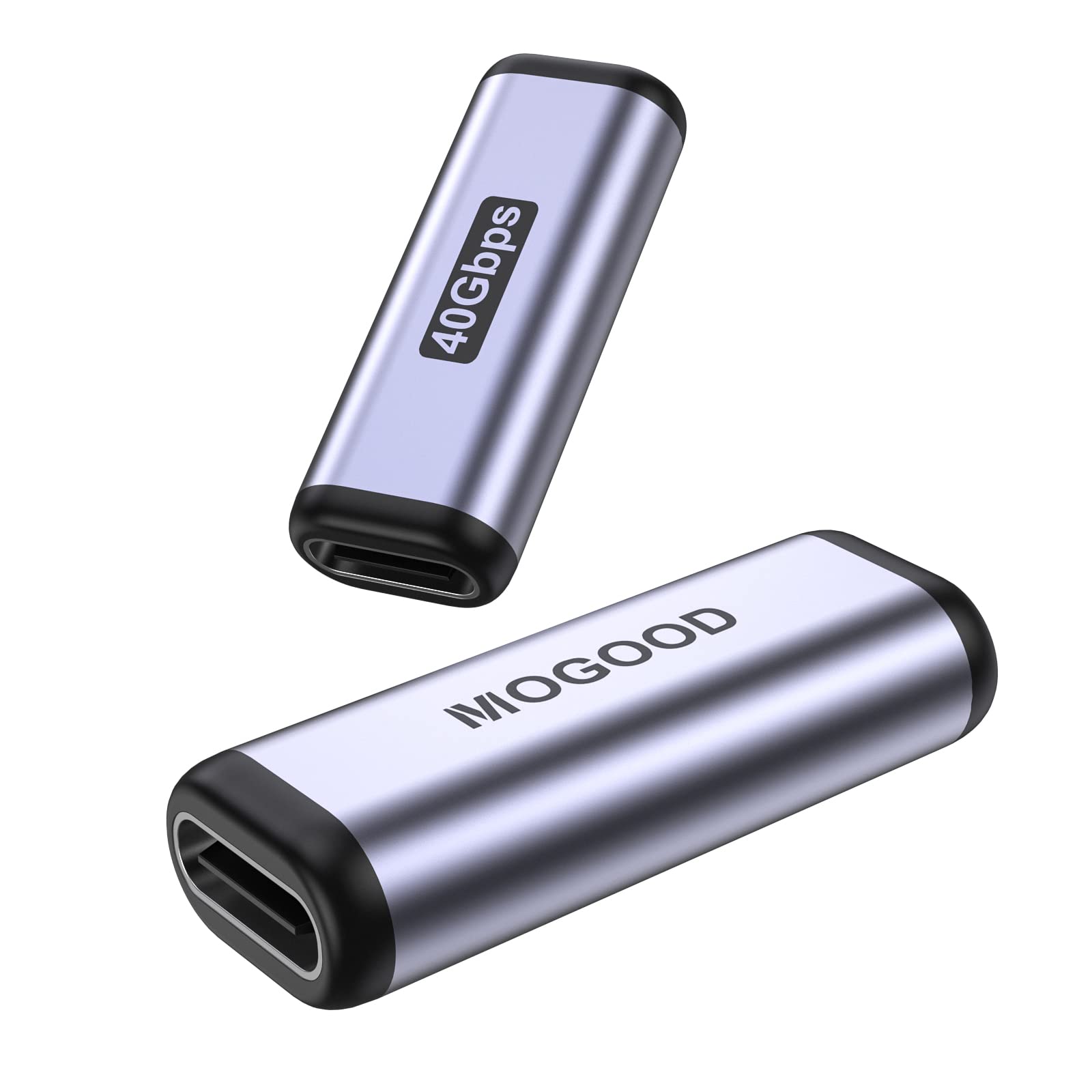 MOGOOD USB C Coupler (2 Pack), USB C Female to Female Adapter, Type C Converter with 40Gbps/PD 100W/8K60Hz, Type C Extension for Thunderbolt 3/4