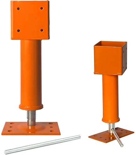 4 Pack Adjustable Floor Jack Posts For House Leveling – Heavy-Duty Steel Jacks By ForoGore