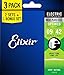 Elixir Strings, Electric Guitar Strings, Nickel Plated Steel with OPTIWEB Coating, Longest-Lasting Crisp Tone with Comfortable Feel, 6 String Set, 3 Pack, Super Light 9-42